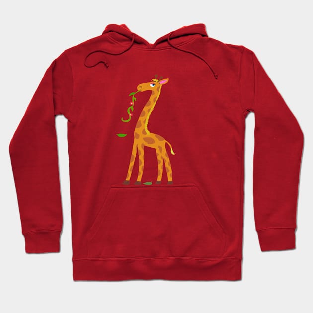 sweet Giraffe Hoodie by wolfmanjaq